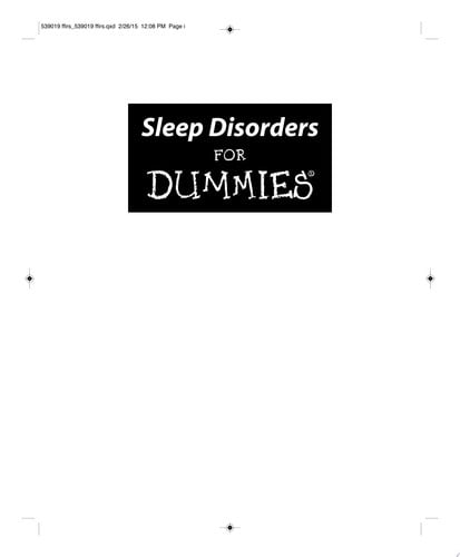 Sleep Disorders For Dummies