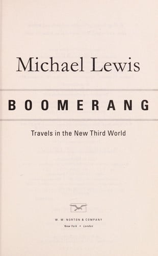 Boomerang: Travels in the New Third World