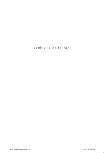 Seeing Is Believing