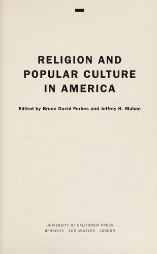 Religion and Popular Culture in America