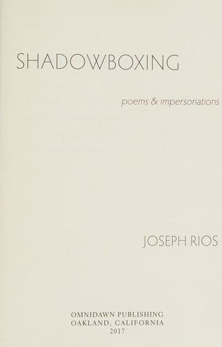 Shadowboxing: poems & impersonations