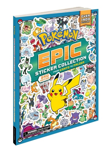 Pok??mon Epic Sticker Collection 3rd Edition: From Kanto to Paldea: Over 1,400 Stickers! (3)