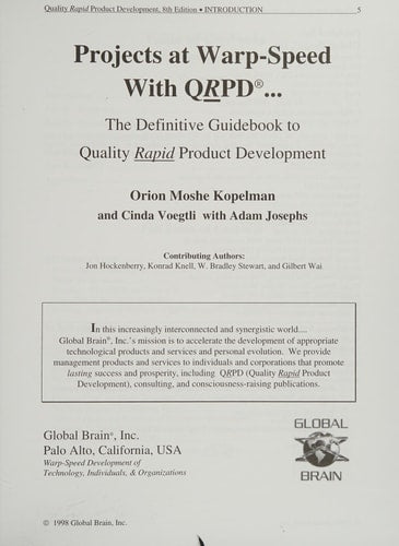 Projects at Warp-Speed with QRPD