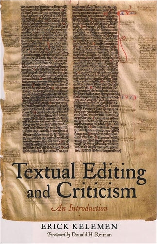 Textual Editing and Criticism: An Introduction