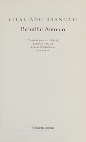 Modern Classics Beautiful Antonio: Ii Bell Antonio (Penguin Modern Classics)