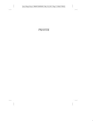 Prayer (Catholic Spirituality for Adults)