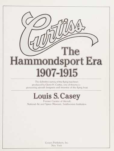 Curtiss Hammondsport Era