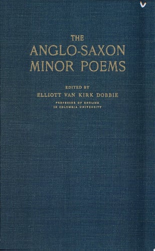 Anglo Saxon Minor Poems
