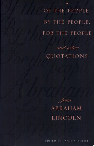 Of the People, By the People, For the People