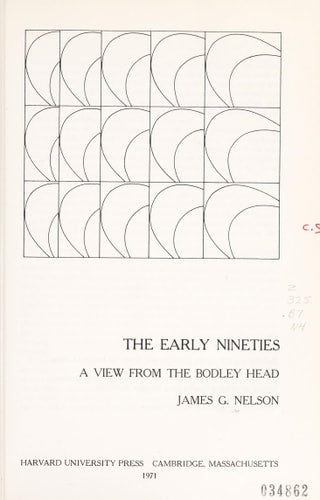 The Early Nineties: A View from the Bodley Head