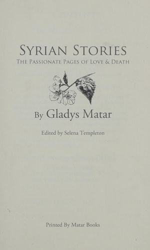 Syrian Stories: The Passionate Pages of Love & Death