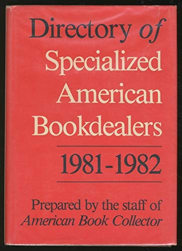 Directory of Specialized American Bookde