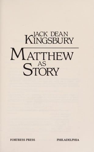 Matthew as story