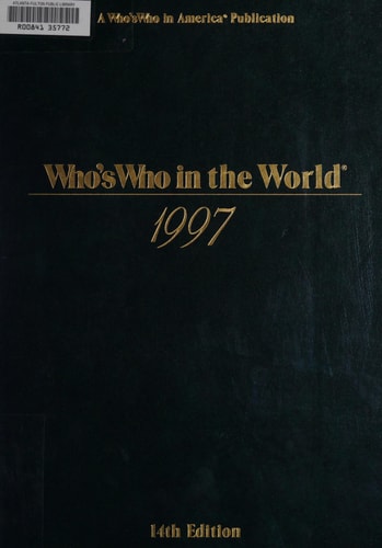 Who's Who in the World 1997 (14th ed. Issn 0083-9825)