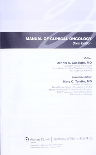 Manual of Clinical Oncology (Lippincott Manual Series)