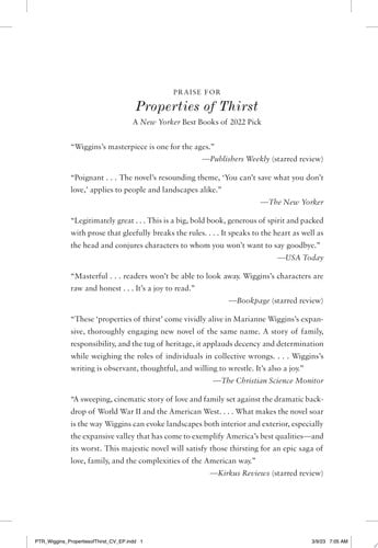 Properties of Thirst