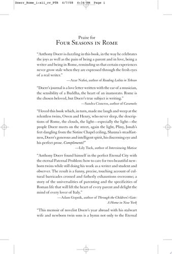 Four Seasons in Rome: On Twins, Insomnia, and the Biggest Funeral in the History of the World