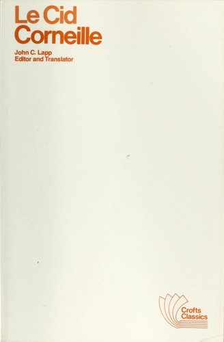 Le Cid Corneille (Crofts Classics)