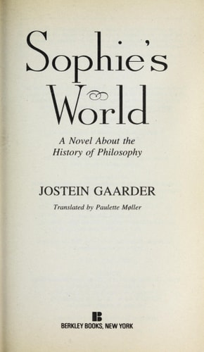 Sophie's World: A Novel about the History of Philosophy