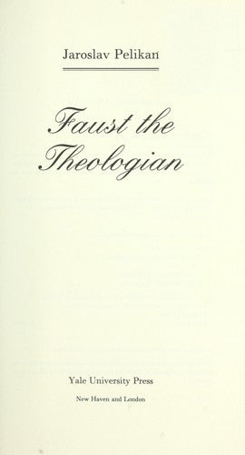 Faust the Theologian cover