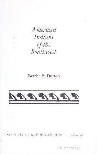 American Indians of the Southwest cover