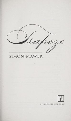 Trapeze: A Novel cover