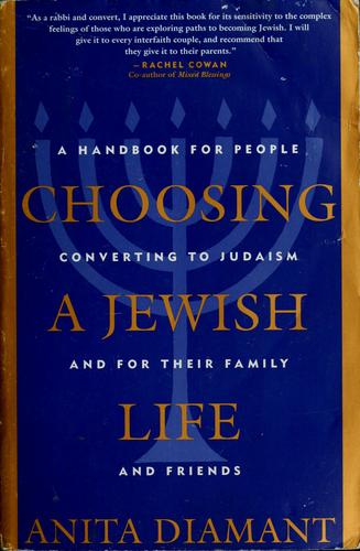 Choosing a Jewish Life: A Handbook for People Converting to Judaism and for Their Family and Friends cover