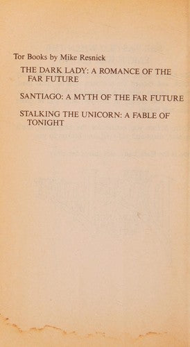 The Dark Lady: A Romance of the Far Future cover