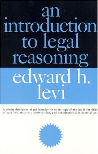 An Introduction to Legal Reasoning cover
