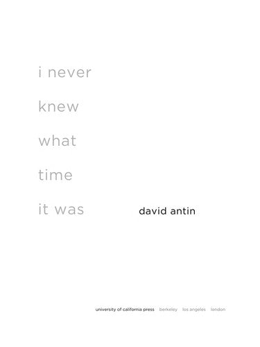 i never knew what time it was cover