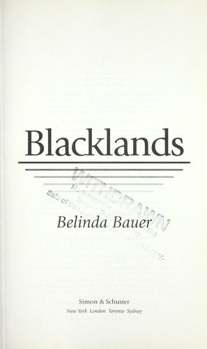 Blacklands cover