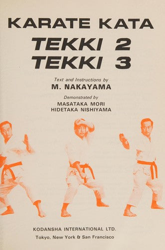Karate kata, tekki 2, tekki 3 cover