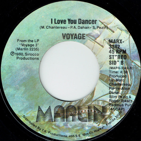 Voyage : I Don't Want To Fall In Love Again (7", Styrene)
