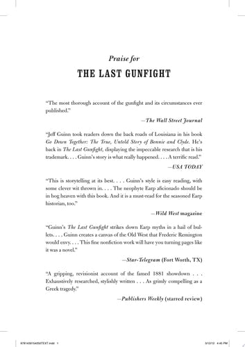 The Last Gunfight: The Real Story of the Shootout at the O.K. Corral-And How It Changed the American West