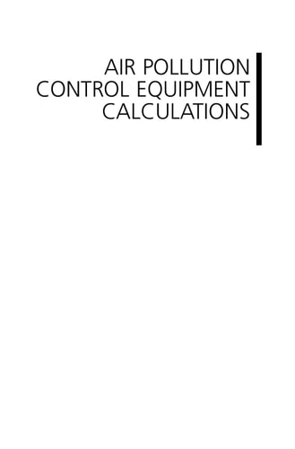 Air Pollution Control Equipment Calculations