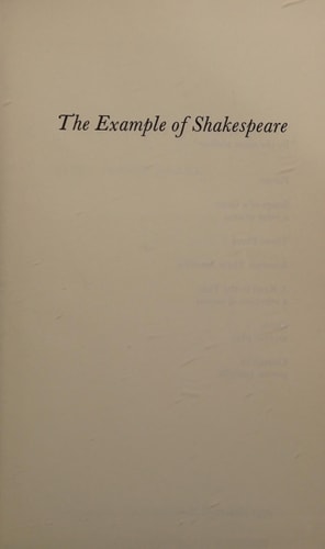Example of Shakespeare