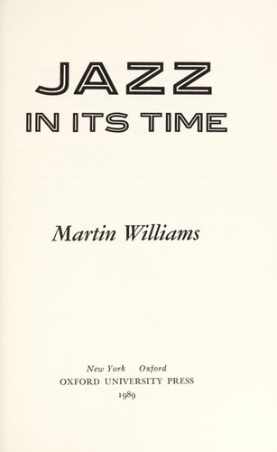 Jazz in Its Time