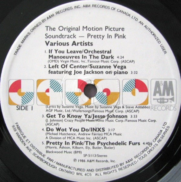 Various : Pretty In Pink (LP, Comp)