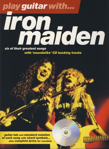 Play Guitar With... Iron Maiden. Partitions, CD pour Tablature Guitare(Symboles d'Accords)
