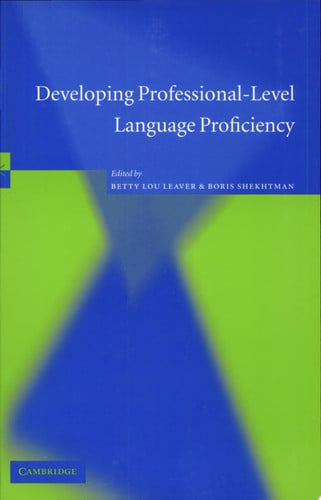 Developing Professional-Level Language Proficiency