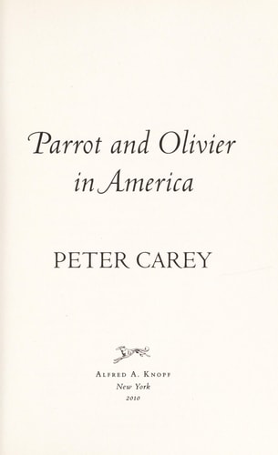 Parrot and Olivier in America