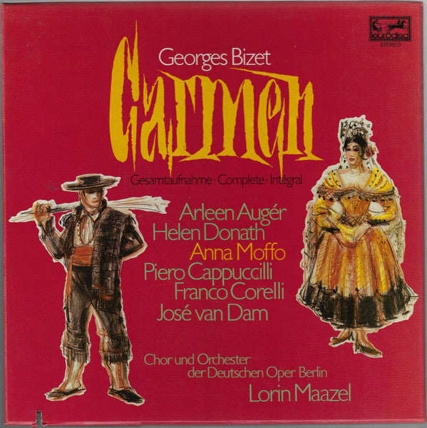 Georges Bizet / Arleen Auger, Helen Donath, Anna Moffo, Piero Cappuccilli, Franco Corelli, José van Dam, Chor der Deutschen Oper Berlin Und Orchester Der Deutschen Oper Berlin, Lorin Maazel : Carmen (Box + 3xLP)