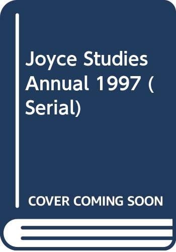 Joyce Studies Annual 1997 (Serial)