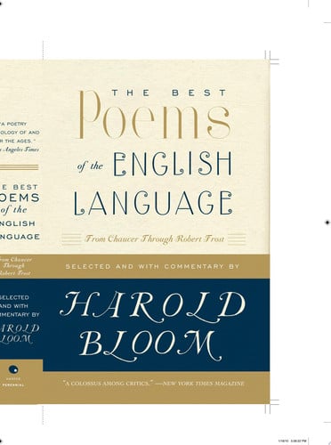 The Best Poems of the English Language: From Chaucer Through Robert Frost