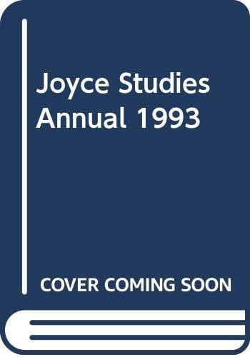 Joyce Studies Annual 1993