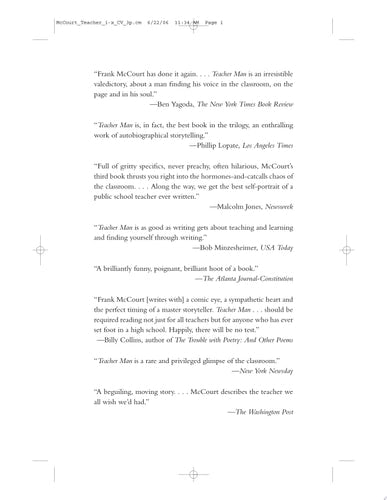Teacher Man: A Memoir