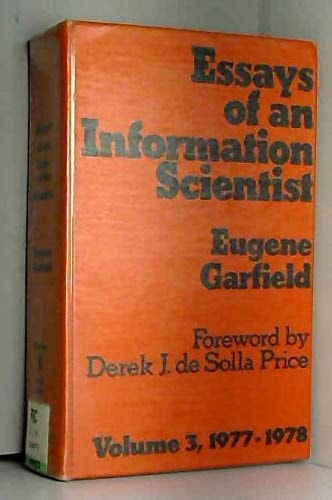 Essays of an Information Scientist, Vol:3, 1977-78