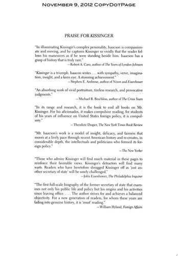 Kissinger: A Biography