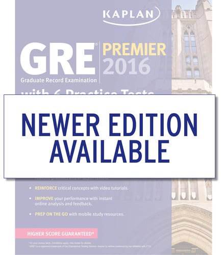 GRE Premier 2016 with 6 Practice Tests: Book + Online + DVD + Mobile