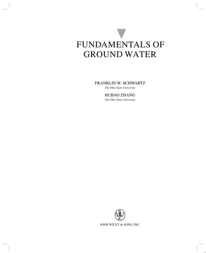 Fundamentals Ground Water